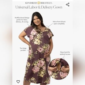 Kindred Bravely Universal Labor and Delivery Gown